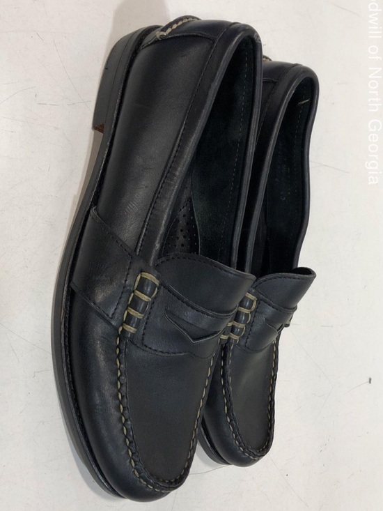 Men\'s Polo Ralph Lauren Black Leather Penny Beef-roll Slip-On Loafers Size 12D main image 6